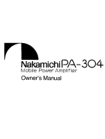 Nakamichi PA-304-Owner-Manual